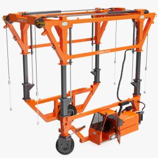 3D Combi-SC Straddle Carrier Clean Rigged model