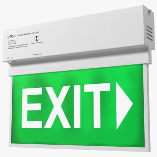 3D model Emergency Exit Light