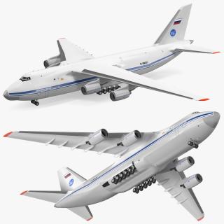 3D Antonov An124 100 Ruslan Aircraft model