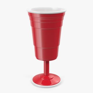 3D model Reusable Plastic Wine Cup