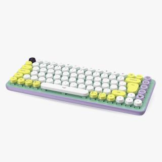 3D Logitech Pop Key Keyboard Mint Green