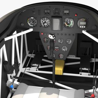 3D Aerobatic Aircraft Cockpit