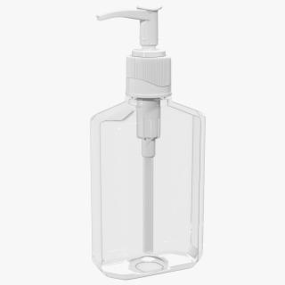 3D Empty Bottle with Dispenser Cap