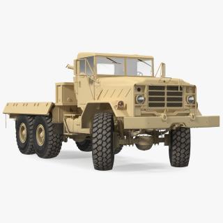 3D M939 Military Cargo Truck Light Rigged model