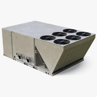 3D Industrial Rooftop Air Conditioning System New