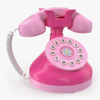 Toy Phone Pink 3D model