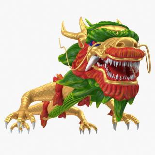 Traditional Chinese Dragon Neutral Pose 3D model