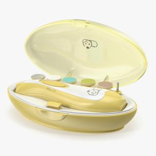 3D Baby Nail File Kit Royal Angels Yellow model
