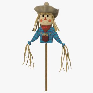 Halloween Harvest Scarecrow Decoration Scarecrow Stick 3D model