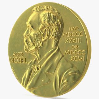 Nobel Medal for Physics and Chemistry 3D