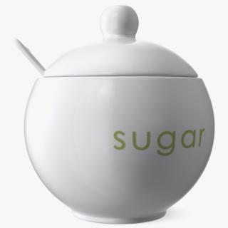 3D Sugar Bowl White