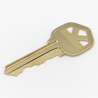3D Bronze House Key