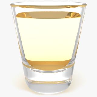 3D Shot Glass of Tequila