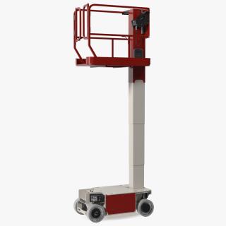 Vertical Mast Lift Working Position New 3D model