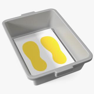 Boots Shapes Airport Security Tray 3D model