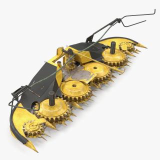 3D model New Holland 750BFI Rotary Corn Head Harvesting Unit Old