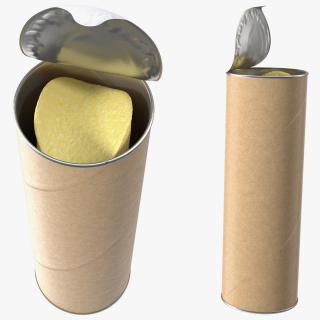 3D Open Paper Tube with Chips