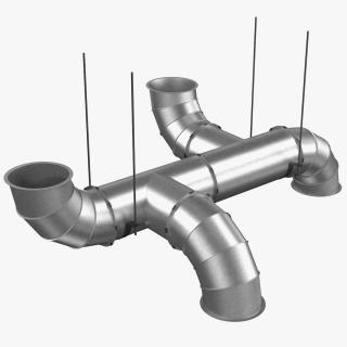 Air Ventilation Pipe System 3D