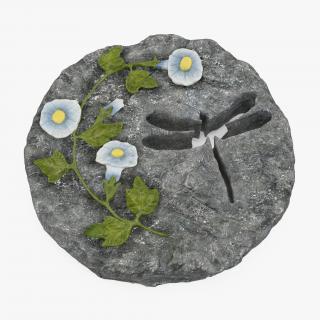 Decorative Garden Stepping Stone 3D