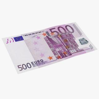 500 Euro Banknote 3D