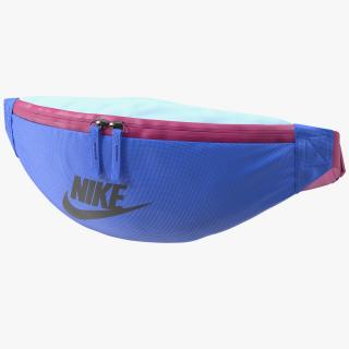 3D Nike Sportswear Heritage Hip Pack Blue model