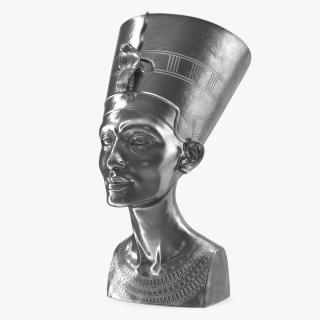3D model Silver Bust of Queen Nefertiti