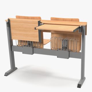 3D model University Seating System For Two Places