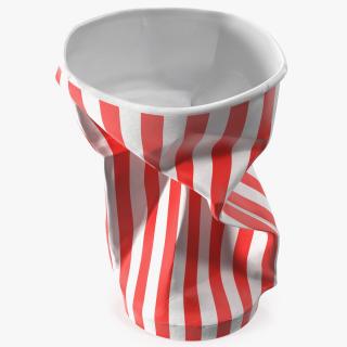 3D Crumpled Drink Cup Striped