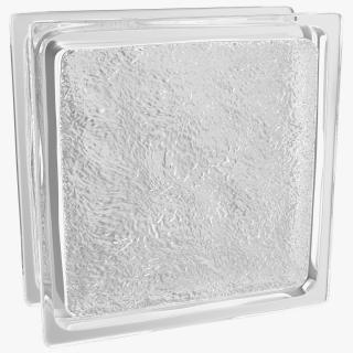 3D Ice Pattern Glass Block model