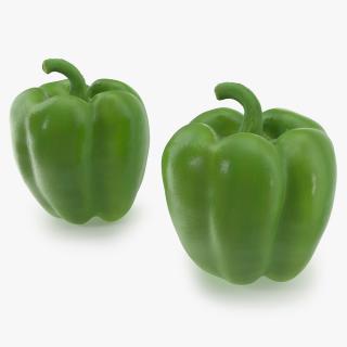 Green Bell Pepper 3D