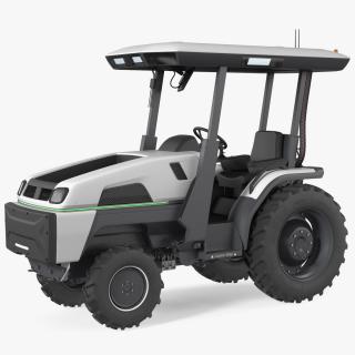 Fully Electric Tractor Rigged 3D model