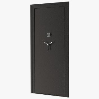 3D Vault Room Door with Digital Code Lock model