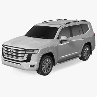 3D model Toyota Land Cruiser Silver 2022 Exterior Only