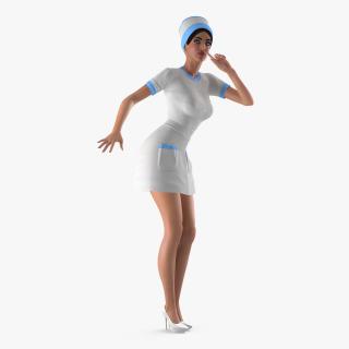 Woman in Nurse Costume 3D
