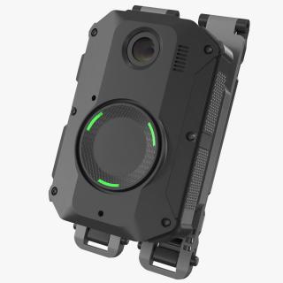 3D Police Body Camera on Molle Mount model