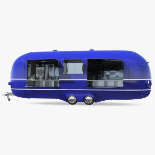 Catering Truck Blue 3D model