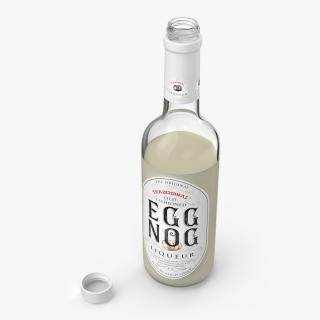 Eggnog Bottle Half Empty 3D model
