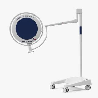 3D Berchtold Chromophare Surgical Light Head Rigged model