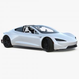 3D Tesla Roadster 2017 Rigged