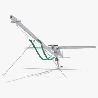 3D Russian UAV Orlan 10 with Launch Catapult