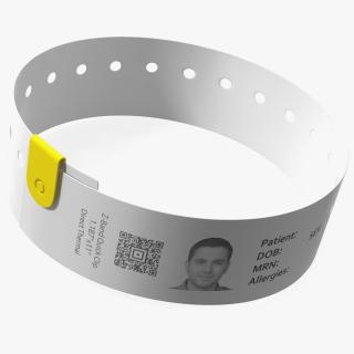 Hospital Patient ID Wristband 3D model