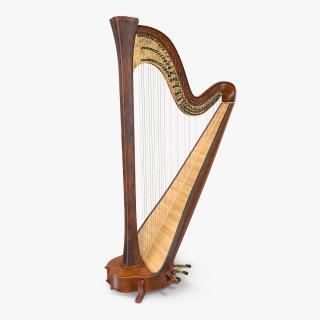 3D Pedal Harp Instrument