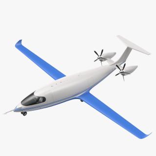 Electric Cargo Aircraft Rigged for Cinema 4D 3D model