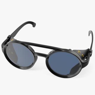 3D Steampunk Sunglasses Black