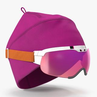 3D model Ski Cap with Goggles