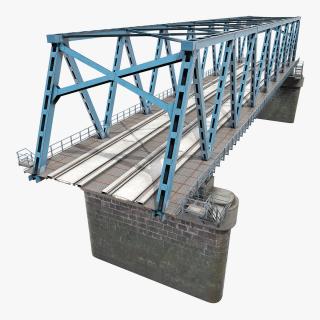 3D Old Railway Bridge model