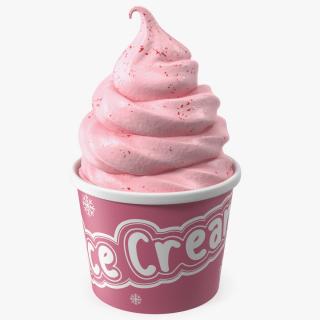 Fruit Ice Cream Cup 3D model