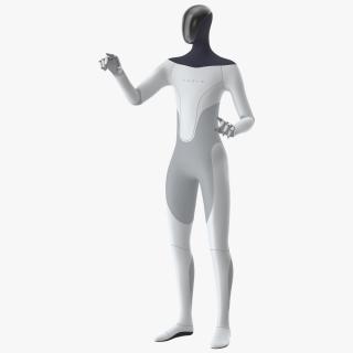 3D Tesla Bot Pointing Pose model