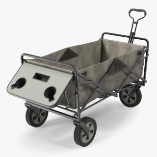 Grey Collapsible Wagon Rigged 3D model