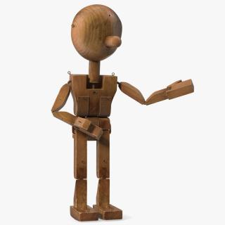 3D Dirty Wood Character Shows